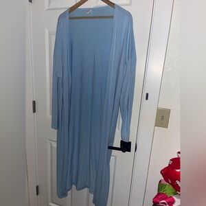 Light Blue Long Cardigan